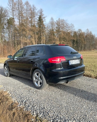 Audi A3 cena 38000 przebieg: 194000, rok produkcji 2011 z Biskupiec małe 121